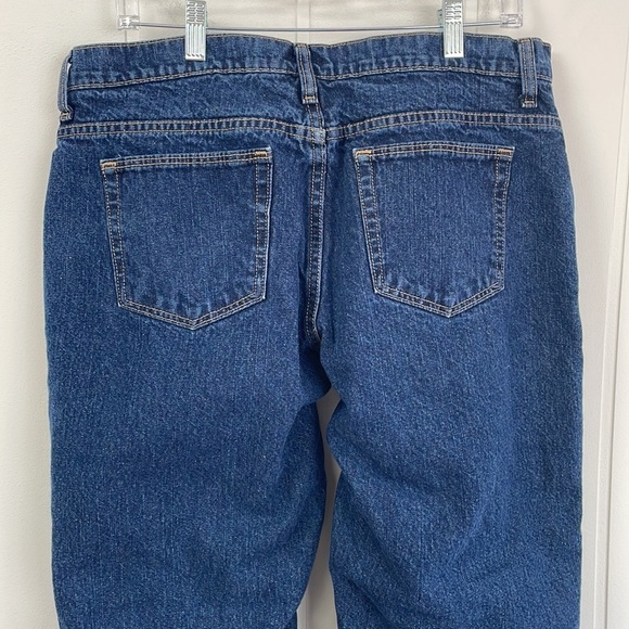 Cabela's Flannel Lined Straight Leg Jeans Women's Size 14 Short Cotton Zip Fly - Picture 13 of 16